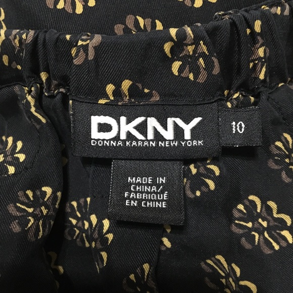 DKNY 100% Silk Floral Skirt. Size 10. - Picture 3 of 9